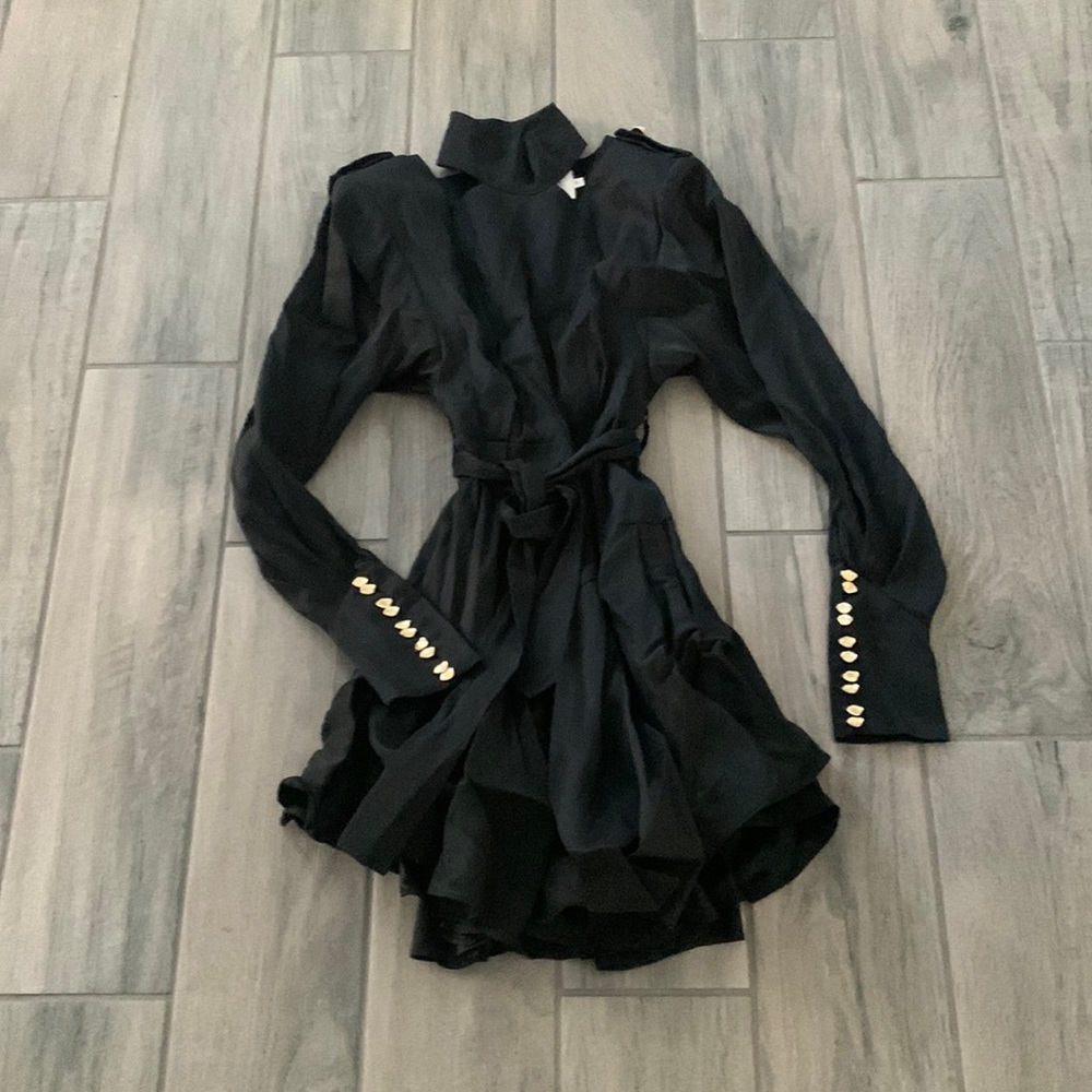 Aje black dress